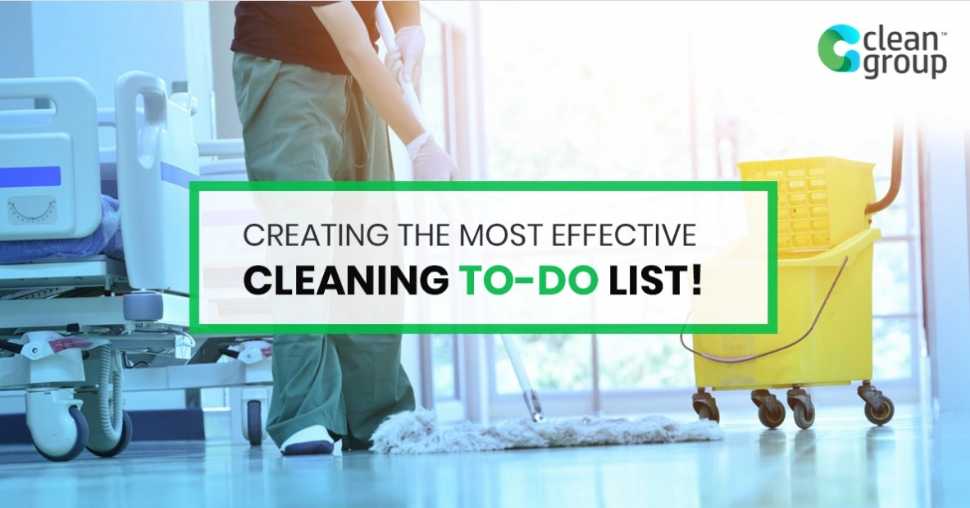 cleaning to do list